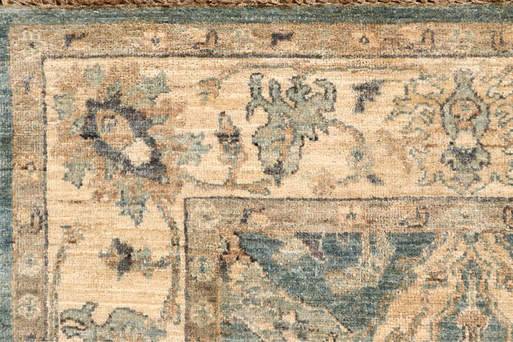 Cadet Blue Oushak 3' 5 x 17' 2 - No. 67493 - ALRUG Rug Store