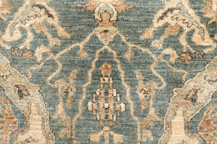 Cadet Blue Oushak 3' 5 x 17' 2 - No. 67493 - ALRUG Rug Store