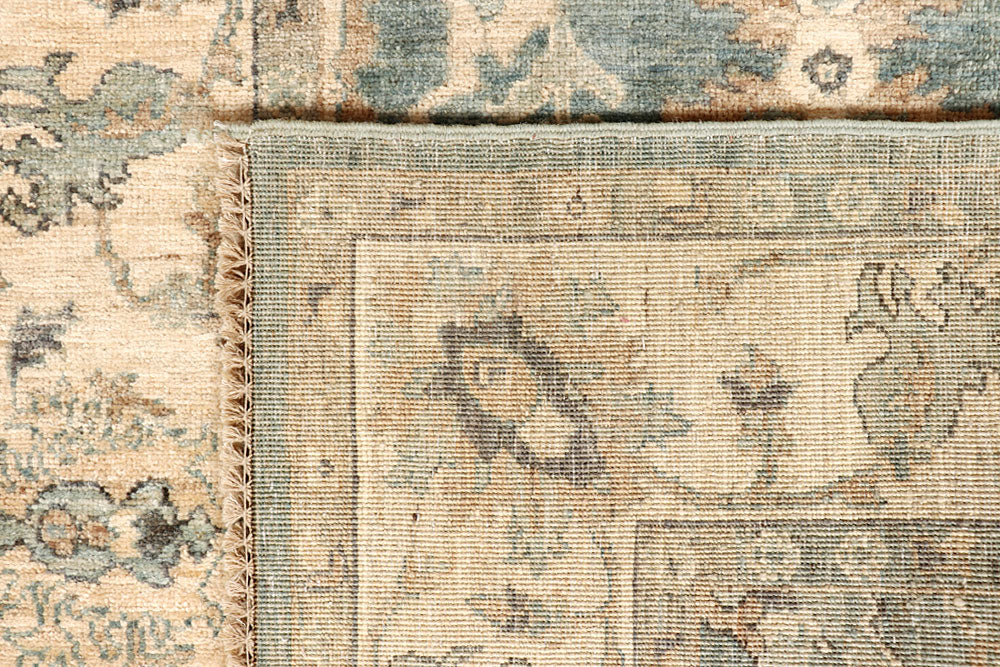 Cadet Blue Oushak 3' 5 x 17' 2 - No. 67493 - ALRUG Rug Store