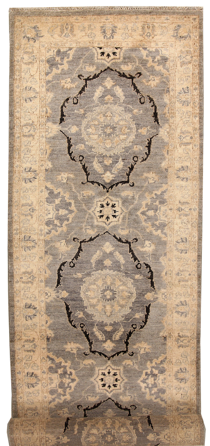 Dark Grey Ziegler 2'  9" x 9'  8" - No. QA30515