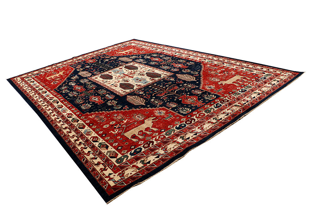 Multi Colored Ziegler 9' 3 x 12' 8 - No. 67495 - ALRUG Rug Store