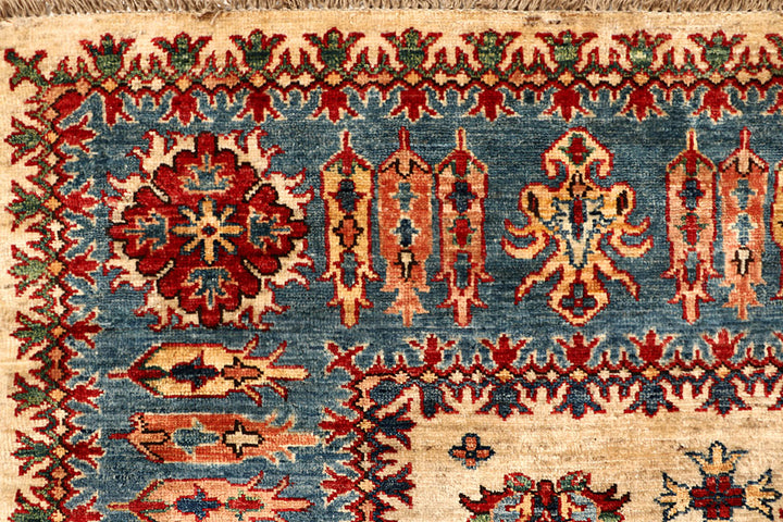 Navajo White Kazak 5' 9 x 8' 4 - No. 67496 - ALRUG Rug Store