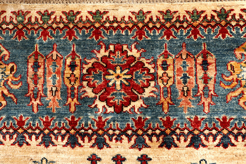 Navajo White Kazak 5' 9 x 8' 4 - No. 67496 - ALRUG Rug Store