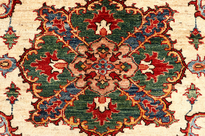 Navajo White Kazak 5' 9 x 8' 4 - No. 67496 - ALRUG Rug Store