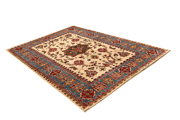Navajo White Kazak 5' 9 x 8' 4 - No. 67496 - ALRUG Rug Store