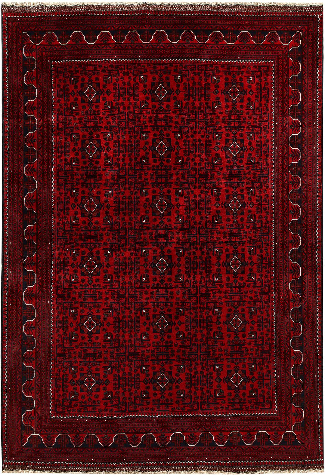 Dark Red Khal Mohammadi 6' 6 x 9' 6 - No. 67500 - ALRUG Rug Store