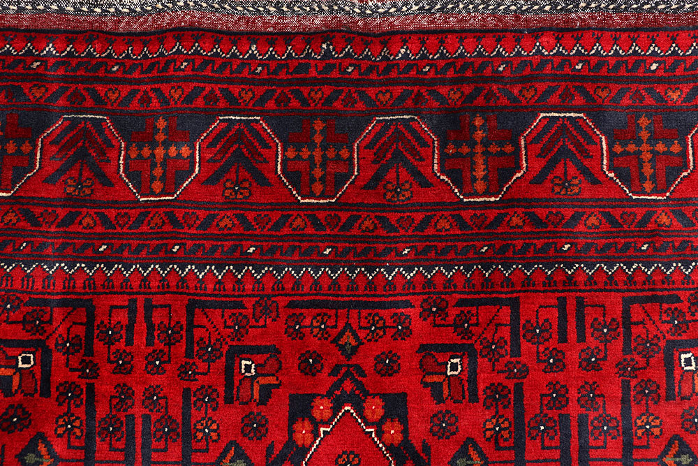 Dark Red Khal Mohammadi 6' 6 x 9' 4 - No. 67501 - ALRUG Rug Store
