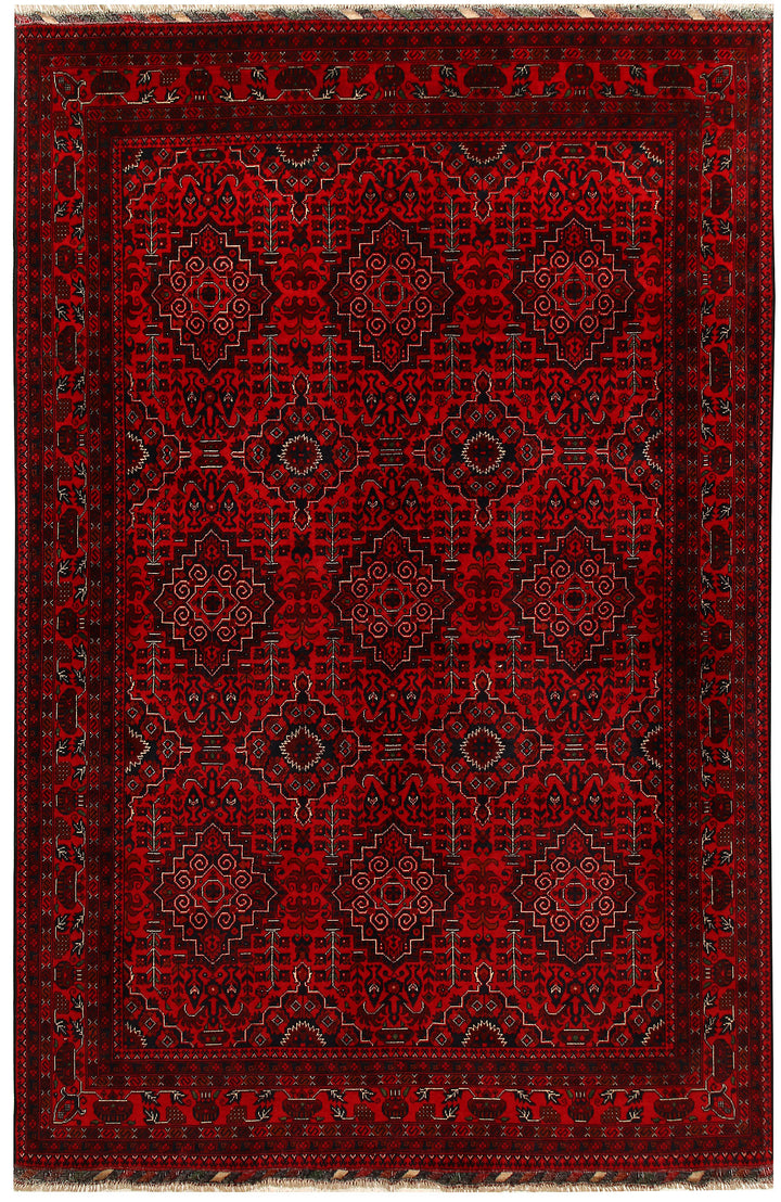 Dark Red Khal Mohammadi 6' 5 x 9' 10 - No. 67502 - ALRUG Rug Store