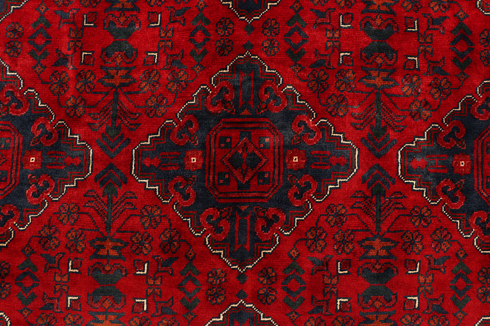 Dark Red Khal Mohammadi 6' 4 x 9' 6 - No. 67510 - ALRUG Rug Store