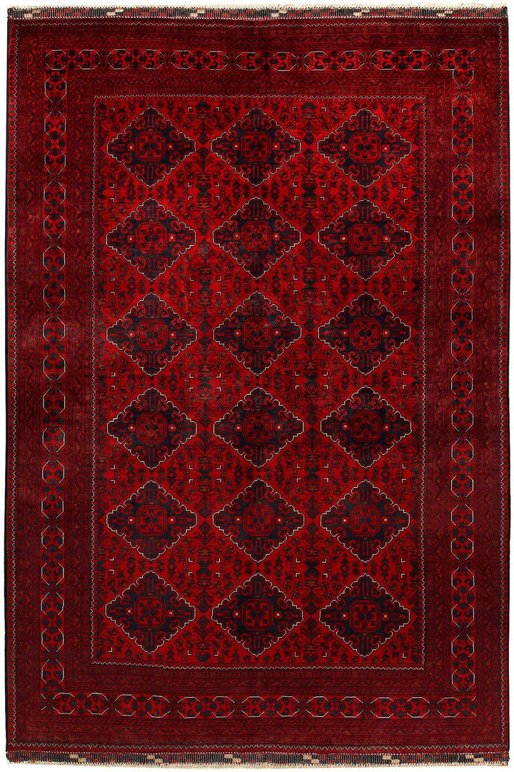 Dark Red Khal Mohammadi 6' 4 x 9' 6 - No. 67510 - ALRUG Rug Store