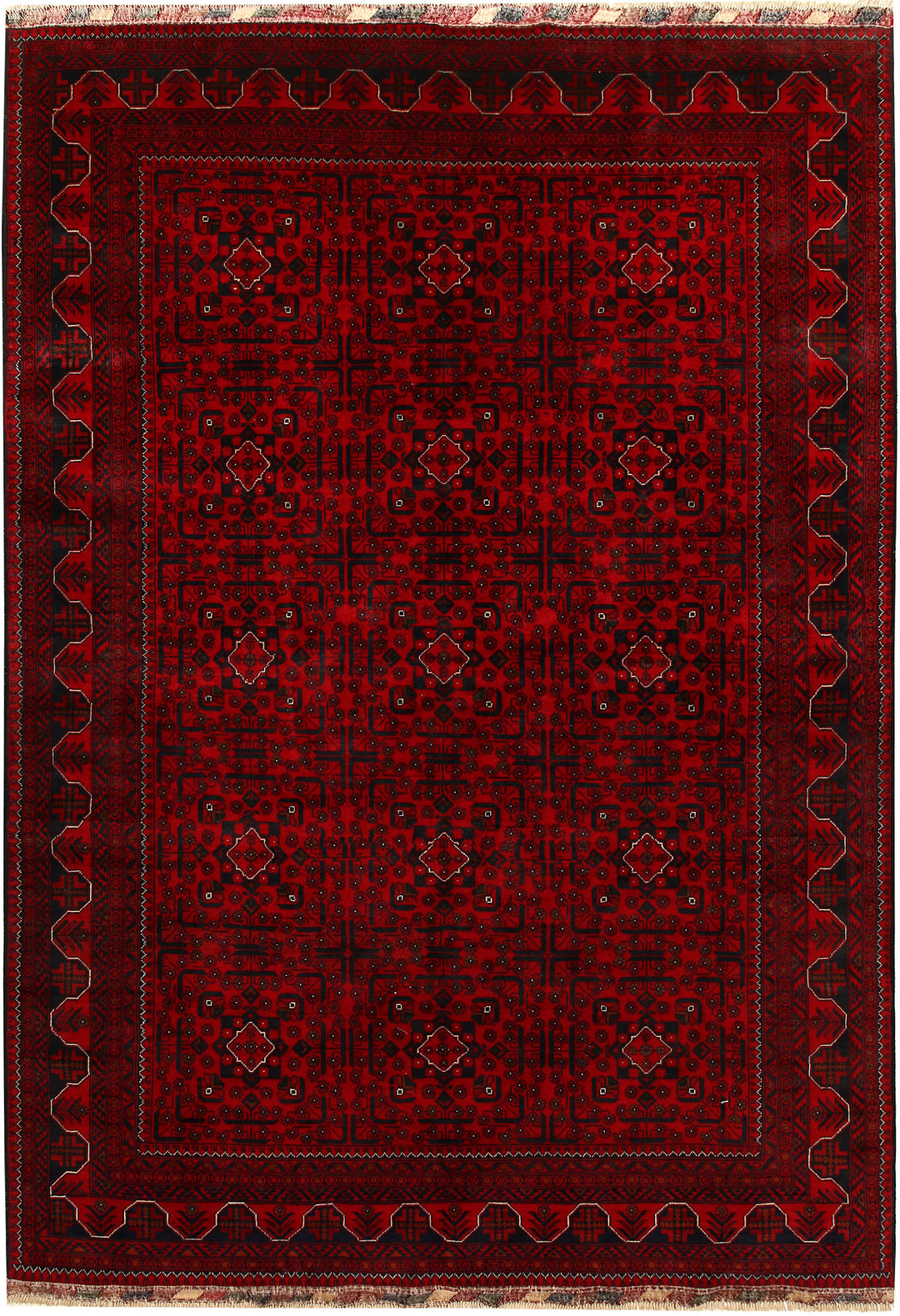 Dark Red Khal Mohammadi 6' 7 x 9' 6 - No. 67511 - ALRUG Rug Store