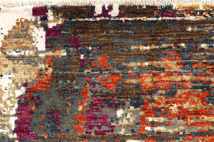 Multi Colored Abstract 6' x 9' - No. 67515 - ALRUG Rug Store