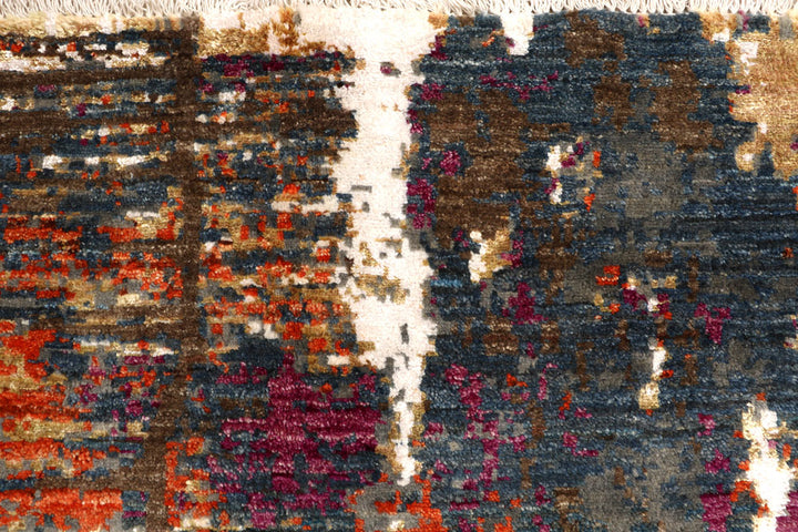 Multi Colored Abstract 6' x 9' - No. 67515 - ALRUG Rug Store