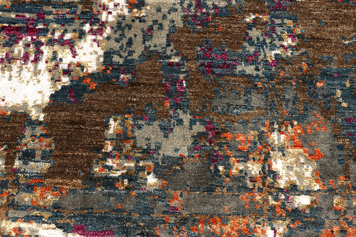 Multi Colored Abstract 6' x 9' - No. 67515 - ALRUG Rug Store