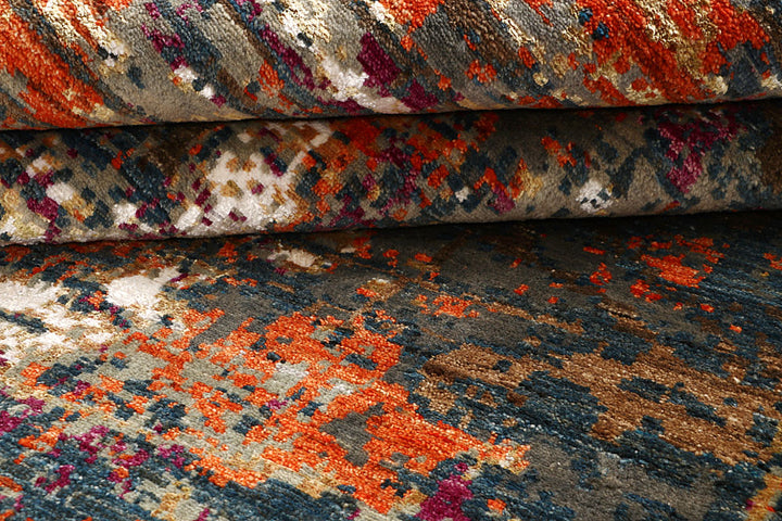 Multi Colored Abstract 6' x 9' - No. 67515 - ALRUG Rug Store