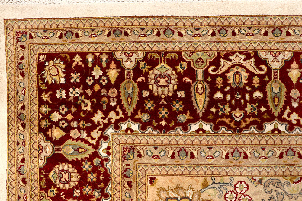 Ivory Isfahan 9' x 12' 4 - No. 67516 - ALRUG Rug Store