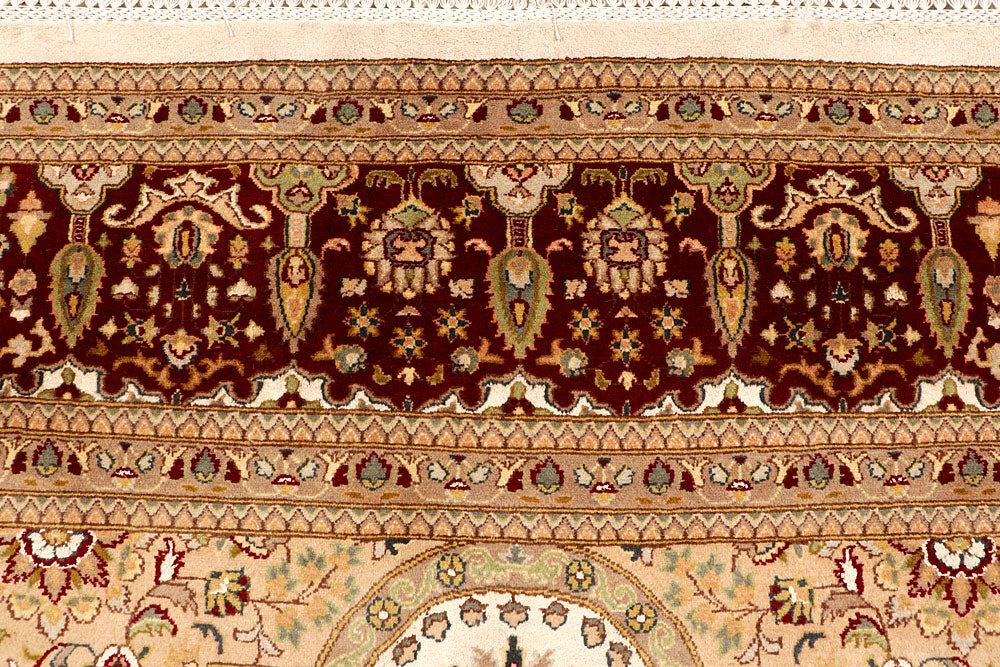Ivory Isfahan 9' x 12' 4 - No. 67516 - ALRUG Rug Store