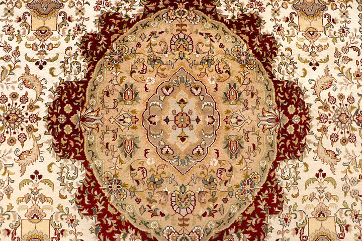 Ivory Isfahan 9' x 12' 4 - No. 67516 - ALRUG Rug Store