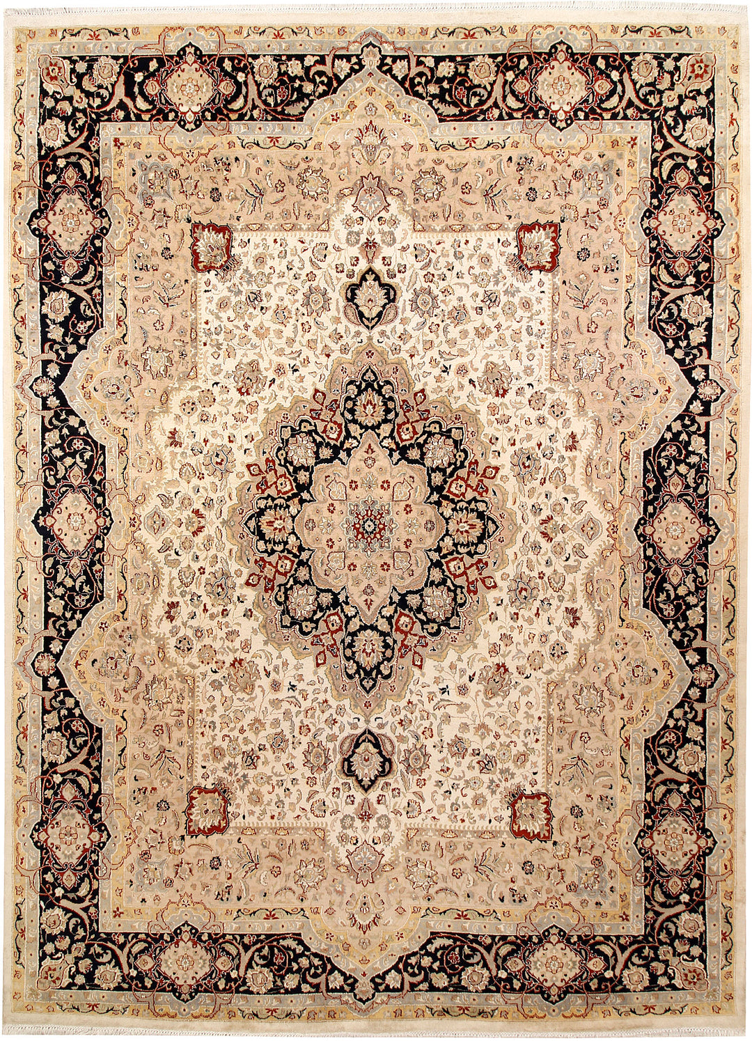 Ivory Isfahan 8' 11 x 12' 4 - No. 67517 - ALRUG Rug Store