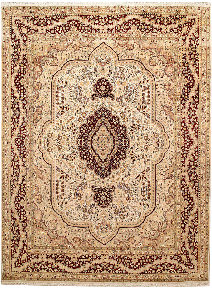 Blanched Almond Isfahan 8' 10 x 12' 4 - No. 67518 - ALRUG Rug Store