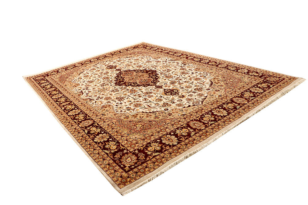Ivory Isfahan 9' x 12' 1 - No. 67519 - ALRUG Rug Store