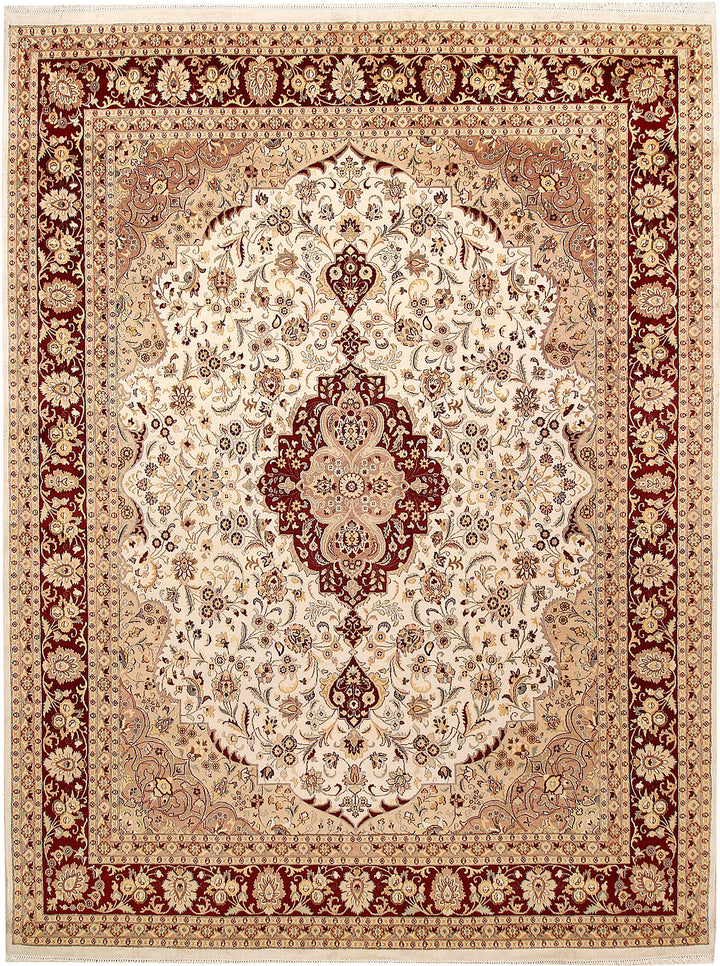 Ivory Isfahan 9' x 12' 1 - No. 67519 - ALRUG Rug Store
