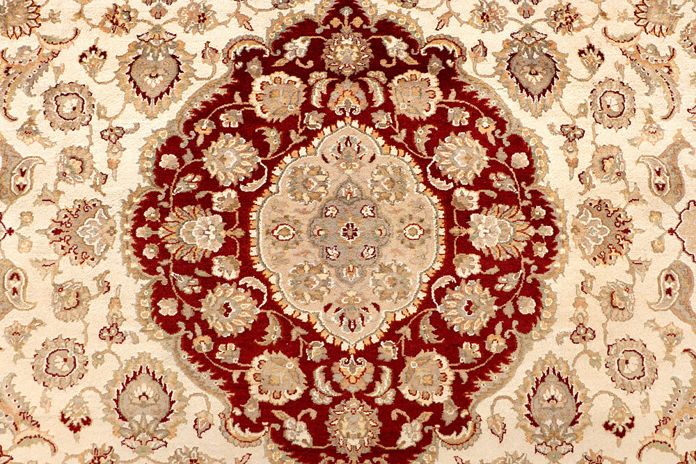 Blanched Almond Kirman 9' x 12' 2 - No. 67522 - ALRUG Rug Store