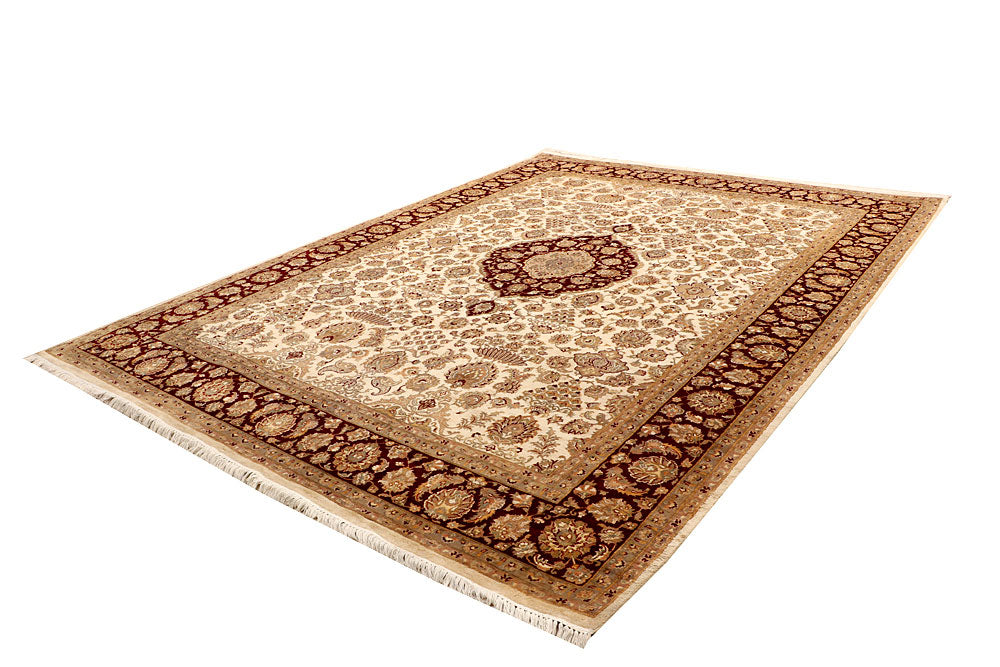 Blanched Almond Kirman 9' x 12' 2 - No. 67522 - ALRUG Rug Store