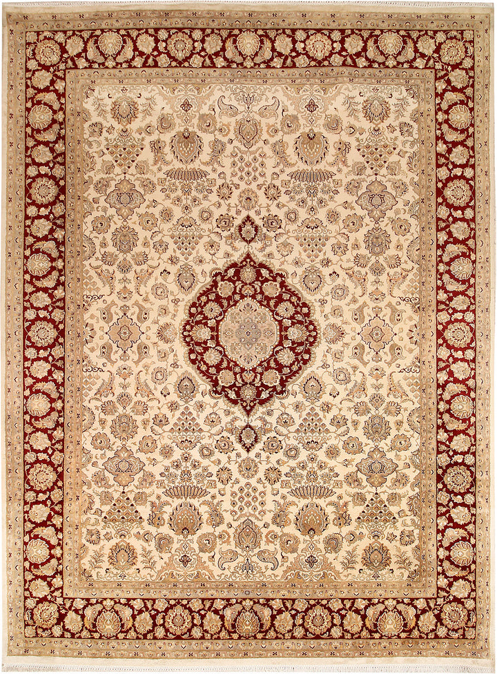 Blanched Almond Kirman 9' x 12' 2 - No. 67522 - ALRUG Rug Store