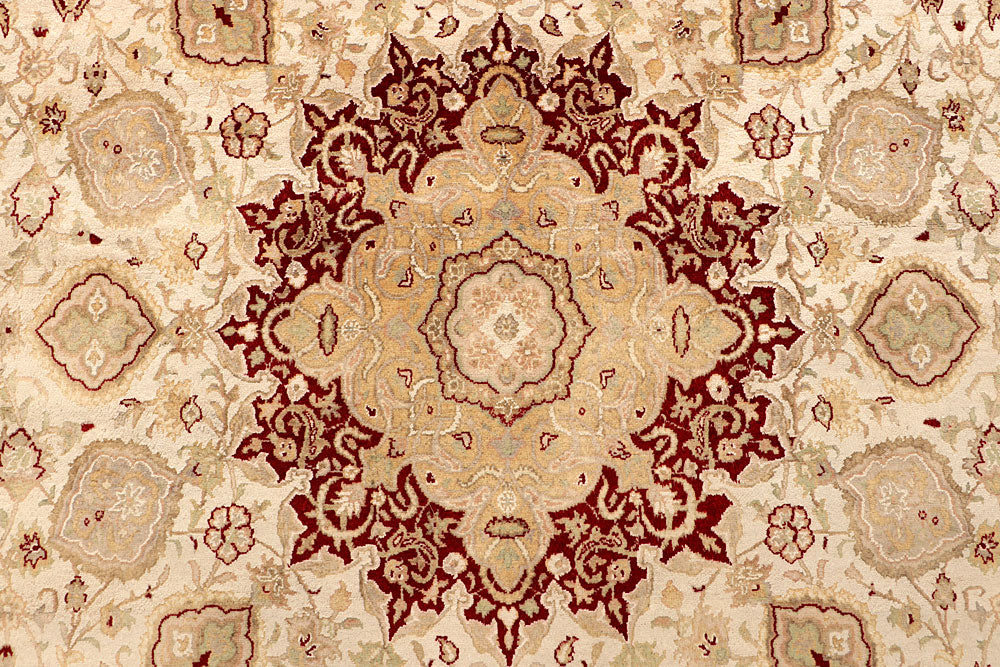 Blanched Almond Ardibil 8' 11 x 12' 1 - No. 67524 - ALRUG Rug Store