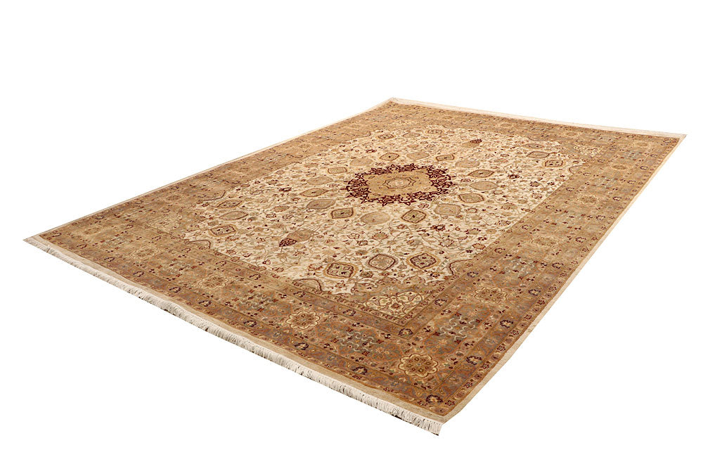 Blanched Almond Ardibil 8' 11 x 12' 1 - No. 67524 - ALRUG Rug Store