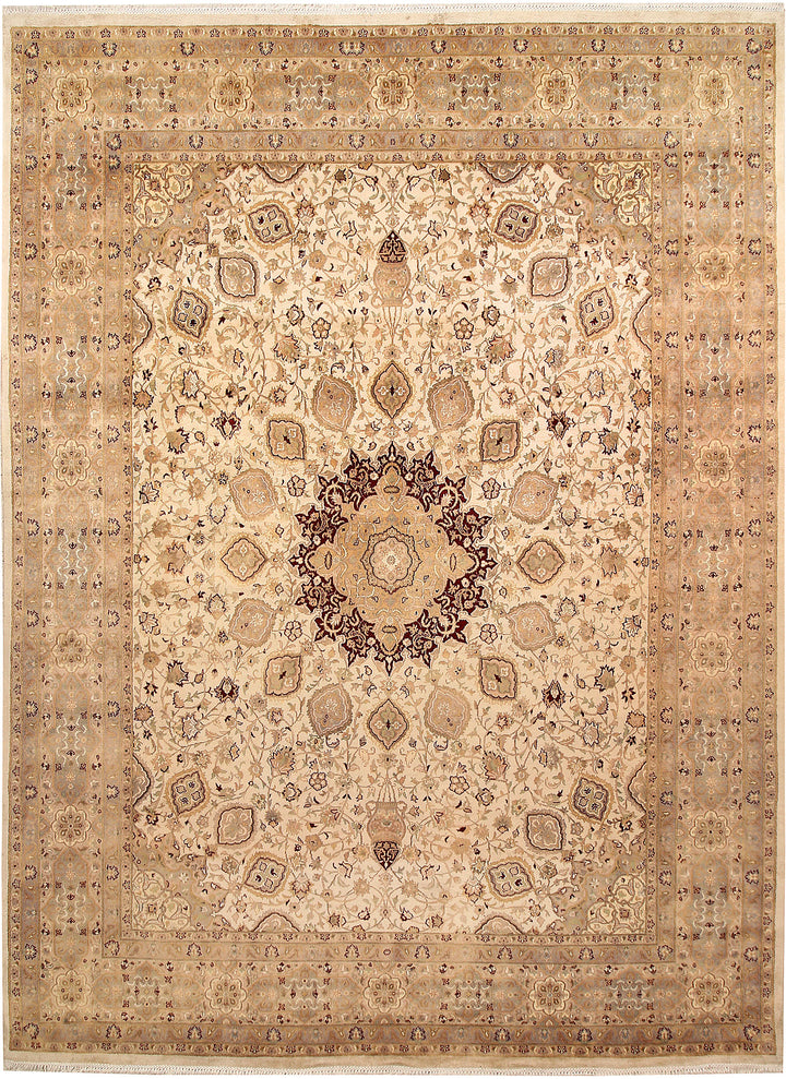 Blanched Almond Ardibil 8' 11 x 12' 1 - No. 67524 - ALRUG Rug Store