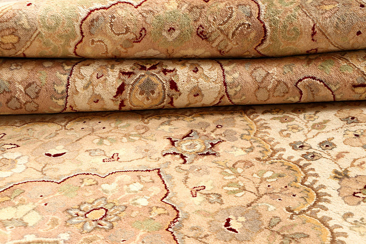 Blanched Almond Kirman 8' 11 x 12' 2 - No. 67525 - ALRUG Rug Store