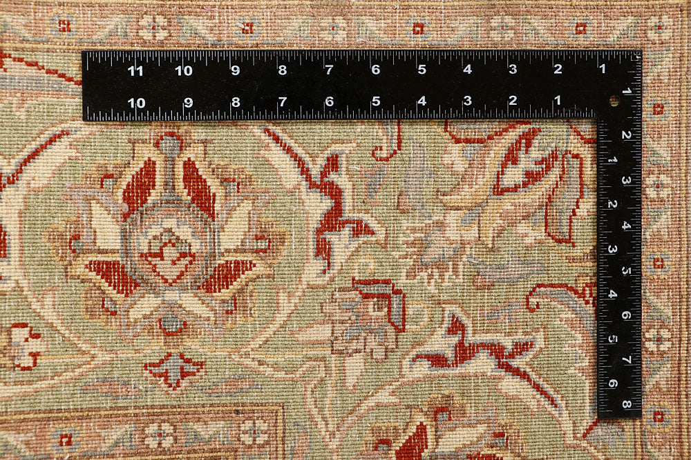 Blanched Almond Kashan 8' 10 x 12' 1 - No. 67526 - ALRUG Rug Store
