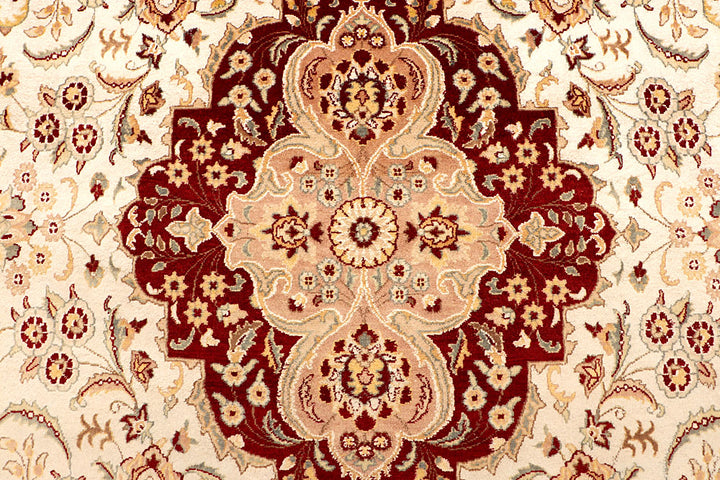 Ivory Kirman 9' x 12' 2 - No. 67527 - ALRUG Rug Store