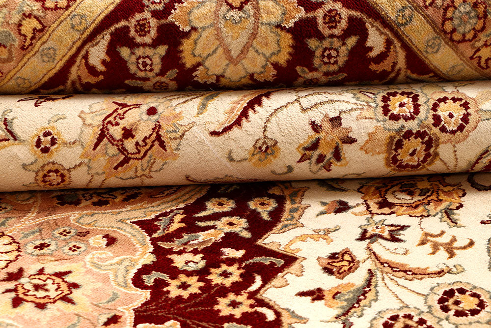 Ivory Kirman 9' x 12' 2 - No. 67527 - ALRUG Rug Store