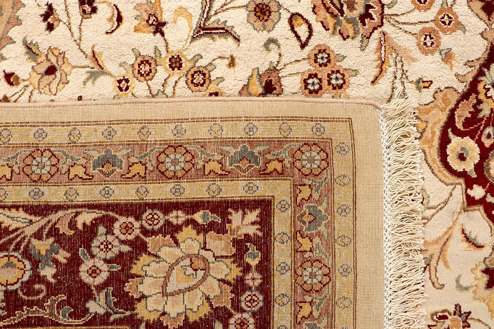 Ivory Kirman 9' x 12' 2 - No. 67527 - ALRUG Rug Store