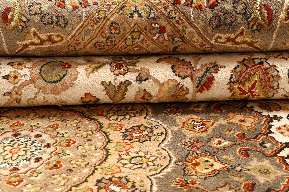 Ivory Kashan 9' 1 x 12' 4 - No. 67529 - ALRUG Rug Store