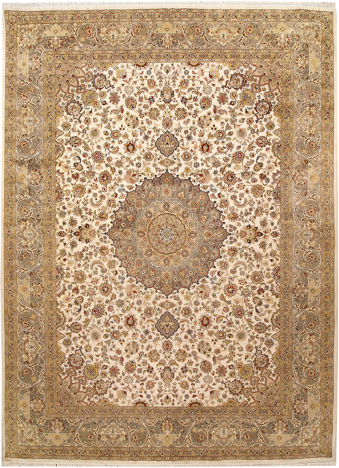 Ivory Kashan 9' 1 x 12' 4 - No. 67529 - ALRUG Rug Store