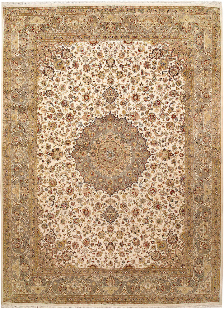 Ivory Kashan 9' 1 x 12' 4 - No. 67529 - ALRUG Rug Store