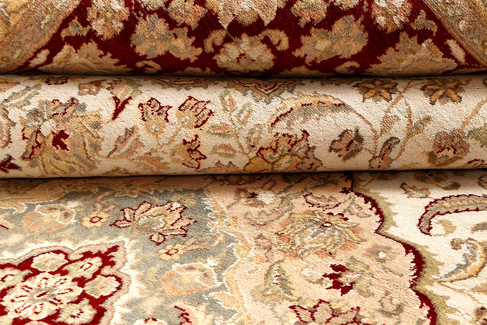 Blanched Almond Kirman 8' 11 x 12' 1 - No. 67530 - ALRUG Rug Store