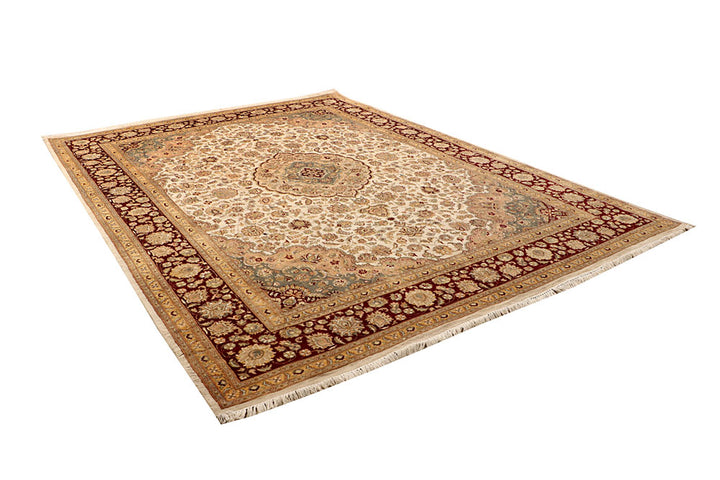 Blanched Almond Kirman 8' 11 x 12' 1 - No. 67530 - ALRUG Rug Store