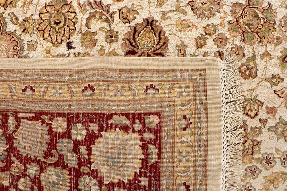 Blanched Almond Kirman 8' 11 x 12' 1 - No. 67530 - ALRUG Rug Store