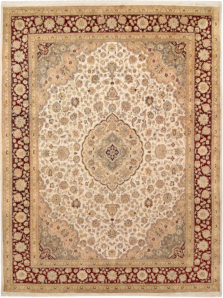 Blanched Almond Kirman 8' 11 x 12' 1 - No. 67530 - ALRUG Rug Store