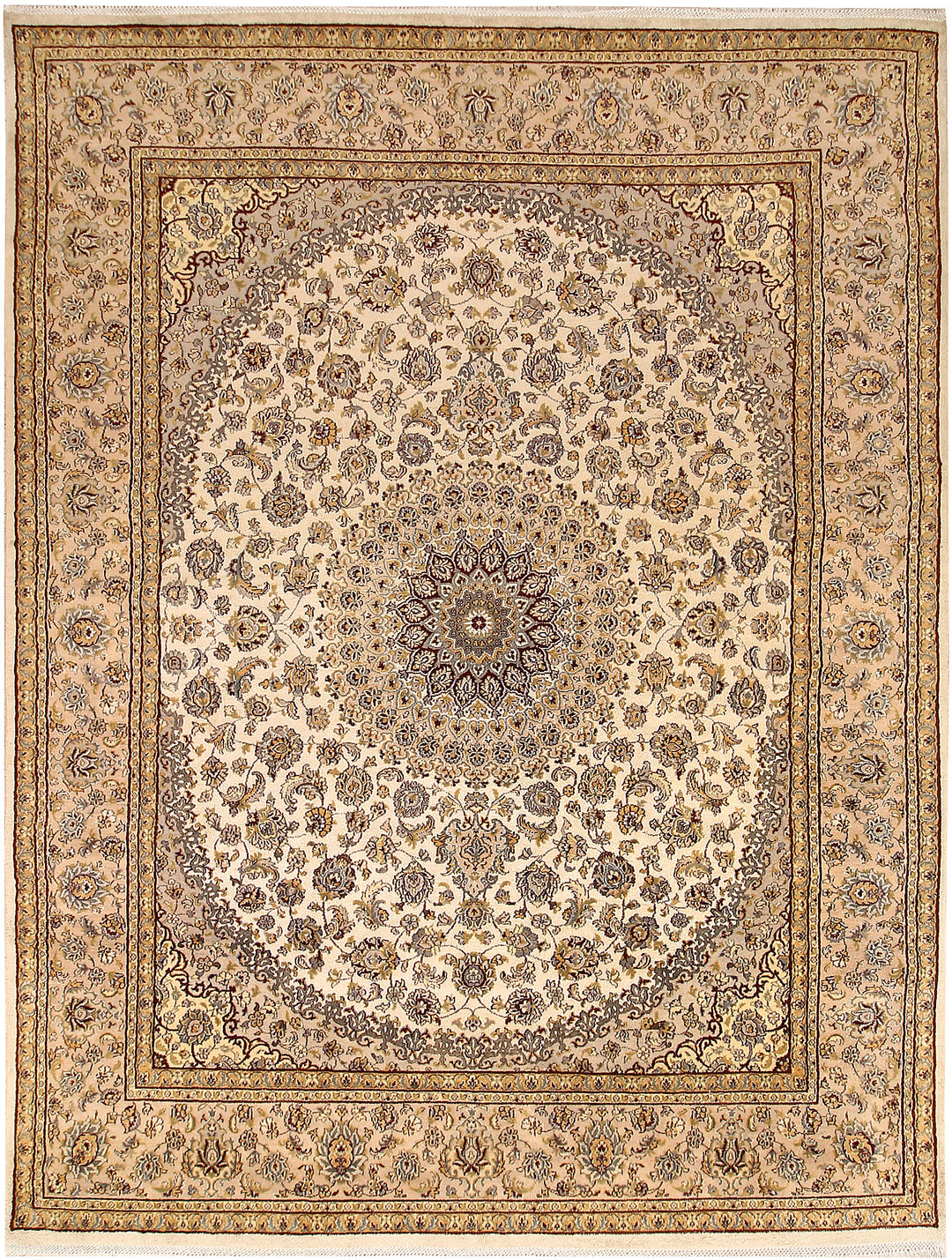Blanched Almond Isfahan 7' 10 x 10' 6 - No. 67538 - ALRUG Rug Store
