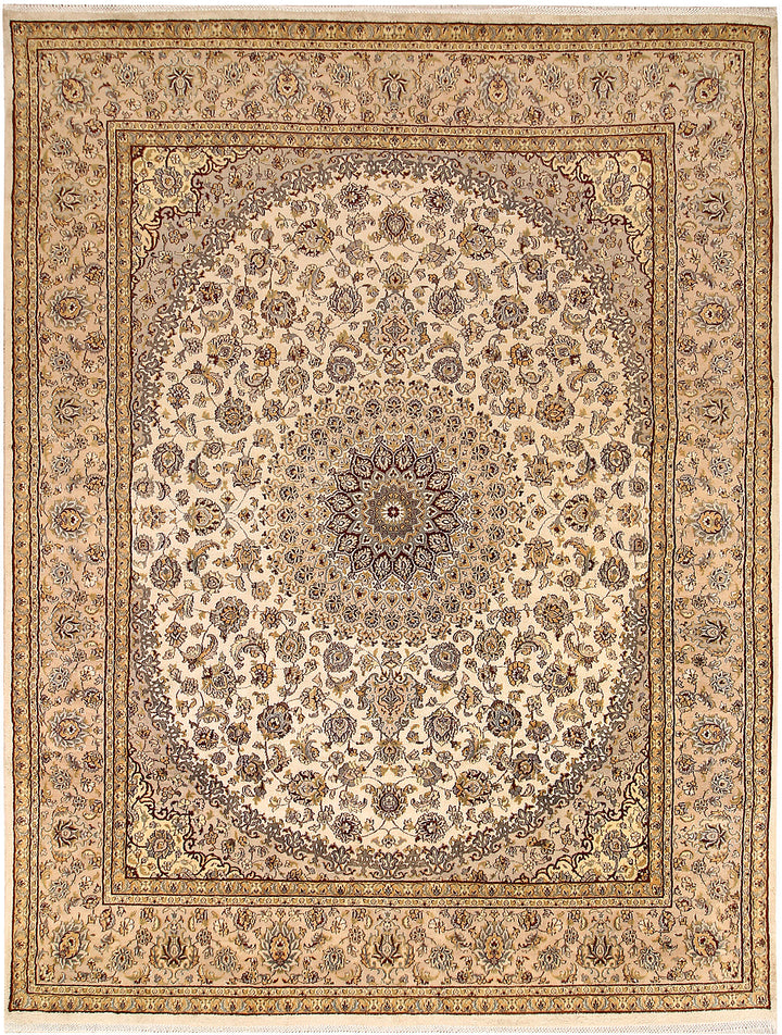 Blanched Almond Isfahan 7' 10 x 10' 6 - No. 67538 - ALRUG Rug Store