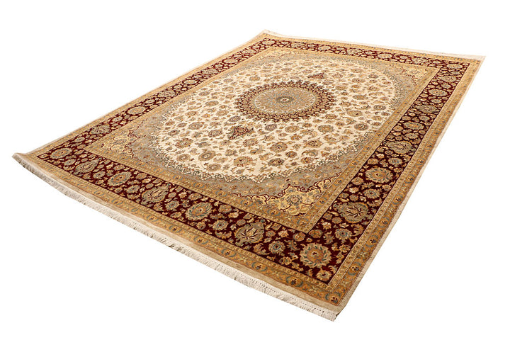 Antique White Isfahan 8' x 10' 3 - No. 67539 - ALRUG Rug Store