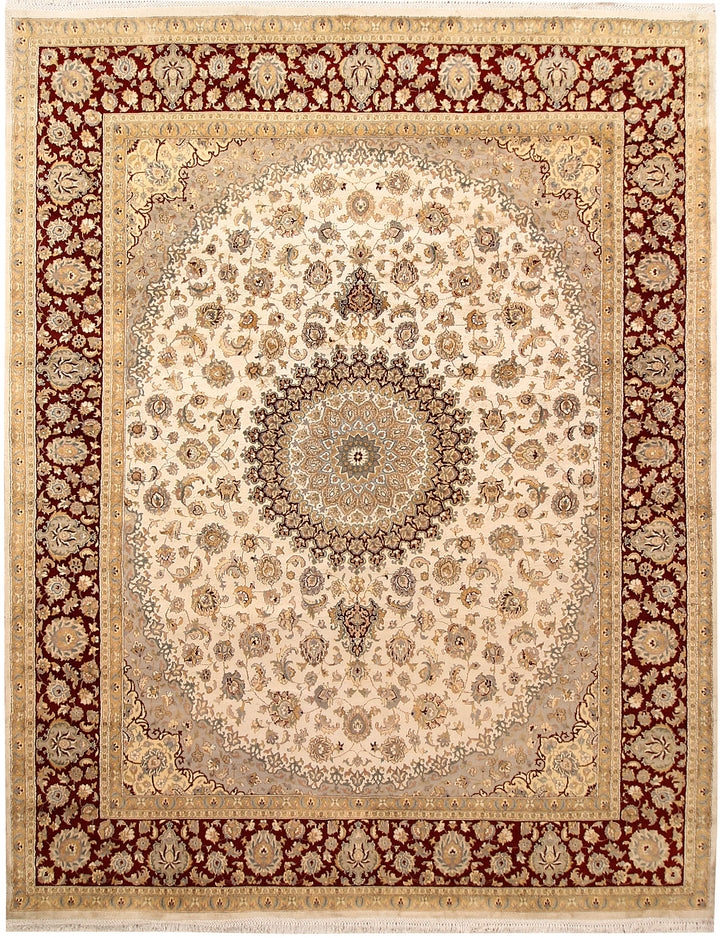Antique White Isfahan 8' x 10' 3 - No. 67539 - ALRUG Rug Store