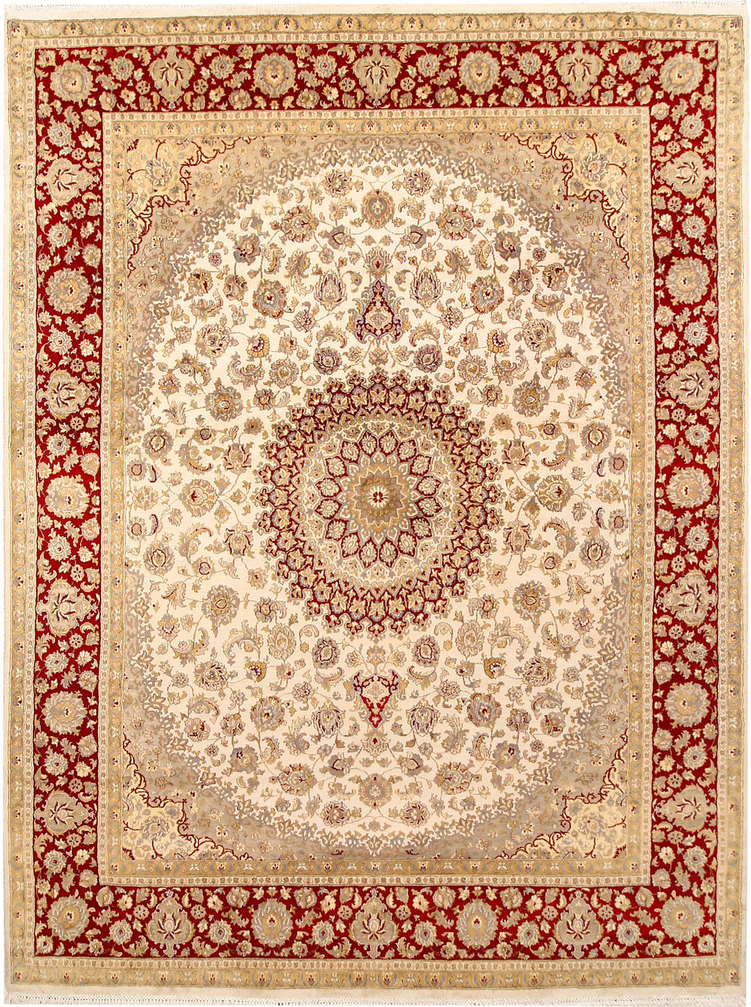 Ivory Isfahan 7' 10 x 10' 5 - No. 67543 - ALRUG Rug Store