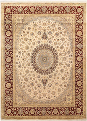 Blanched Almond Isfahan 7' 11 x 10' 9 - No. 67547 - ALRUG Rug Store